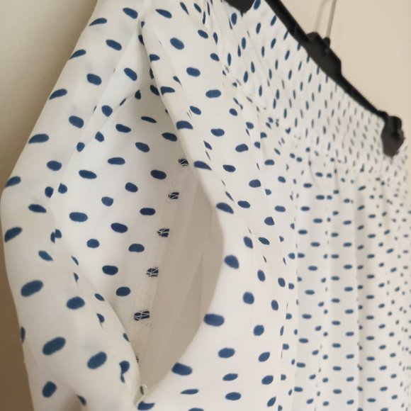 Chic by Jacob White Polka Dot Maxi Skirt - Picture 3 of 8